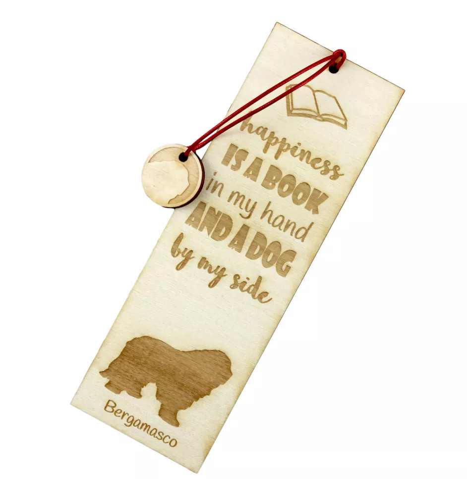 Bergamasco Shepherd Dog, Bergamasco Sheepdog - dog bookmark, personalized bookmark, dog gadget for Art-Dog brand readers