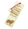 Berger Bergamasque, Berger de Bergame - marque-page pour livre avec chien, marque-page personnalisé, accessoire canin pour les lecteurs de la marque Art-Dog