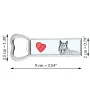 Azawakh, Tuareg Sloughi I - bottle opener with a dog, personalized fridge opener, unique gift for a man by Art-Dog brand