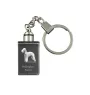 Bedlington Terrier, Rothbury Terrier, Rodbery Terrier - Crystal key ring with dog photo, illuminated key ring, unique gift by Art-Dog brand