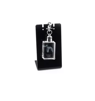 Terrier De Bedlington, Bedlington Terrier - Porte-clés en cristal avec photo de chien, porte-clés lumineux, cadeau unique de la marque Art-Dog