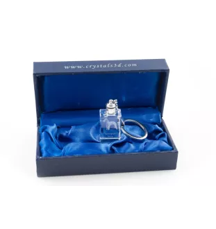 Bedlington Terrier brelok kryształowy z psem Art-Dog