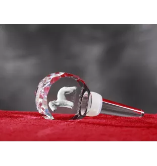 Bedlington Terrier grubszy stopper do wina z psem Art-Dog