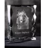Belgischer Schäferhund - Kristall mit einem Hundebild, Glasstatuette mit einem Bild, einzigartiger Bilderrahmen der Marke Art-Dog