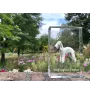 Bedlington Terrier, Rothbury Terrier, Rodbery Terrier - crystal with a picture of a dog, photo in glass, modern exhibition of Art-Dog brand photo