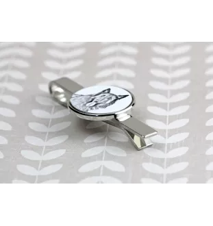 Azawakh, Tuareg Sloughi I - tie clip with a dog, personalized tie clip, a unique gift for a man from the Art-Dog brand