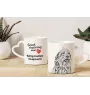 Bergamasker Hirtenhund, Berger de bergame - Tasse mit Hund, entzückende Tasse mit herzförmigem Henkel, universelles Geschenk der Marke Art-Dog