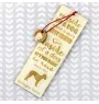 Bedlington Terrier, Rothbury Terrier, Rodbery Terrier - dog bookmark, personalized bookmark, gift for bookworm from Art-Dog brand