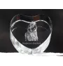Bergamasco Shepherd Dog, Bergamasco Sheepdog - a photo of a dog in crystal, crystal heart, unique photo frame from the Art-Dog brand