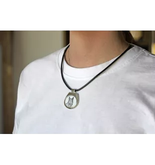 Azawakh, Tuareg Sloughi I - dog necklace, personalized pendant with a photo, unique necklace for women and men by Art-Dog brand