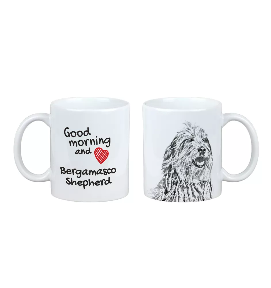 Berger Bergamasque, Berger de Bergame - tasse avec chien, tasse avec photo, cadeau personnalisé de la marque Art-Dog