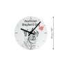 Azawakh I - Wanduhr mit Hund, Regal Uhr mit Druck, personalisierte Hausdekoration von Art-Dog.