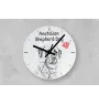 Azawakh I - Wanduhr mit Hund, Regal Uhr mit Druck, personalisierte Hausdekoration von Art-Dog.