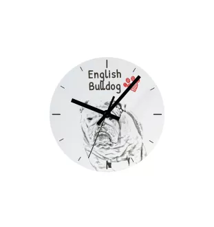 Belgian Shepherd Dog, Belgian Sheepdog - wall clock with a dog, shelf clock with a print, personalized home decoration from the Art-Dog brand