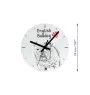 Belgian Shepherd Dog, Belgian Sheepdog - wall clock with a dog, shelf clock with a print, personalized home decoration from the Art-Dog brand