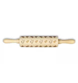 Terrier De Bedlington, Bedlington Terrier - rouleau à motifs de chien, rouleau à pâtisserie et céramique, cadeau pour le pâtissier de la marque Art-Dog