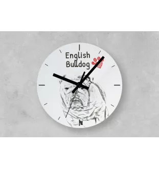 Belgian Shepherd Dog, Belgian Sheepdog - wall clock with a dog, shelf clock with a print, personalized home decoration from the Art-Dog brand