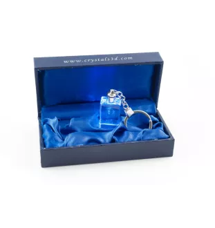 Belgian Shepherd Dog, Belgian Sheepdog - Crystal key ring with dog photo, illuminated key ring, unique gift by Art-Dog brand