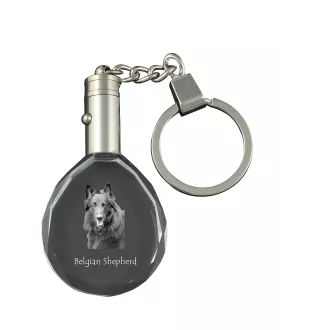 Belgischer Schäferhund - Anhänger mit einem Foto eines Hundes, Schlüsselanhänger aus Kristall in einer Geschenkbox, ein einzigartiges Geschenk von Art-Dog