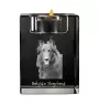 Belgian Shepherd Dog, Belgian Sheepdog - Candle holder with dog photo, crystal tealight holder, personalised gift by Art-Dog brand
