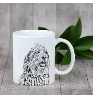 Bergamasker Hirtenhund, Berger de bergame - Tasse mit Hund, fröhliche Tasse für Hundeliebhaber, personalisiertes Geschenk der Marke Art-Dog