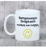 Berger Bergamasque, Berger de Bergame - tasse avec chien, une tasse joyeuse pour les amoureux des chiens, un cadeau personnalisé de la marque Art-Dog