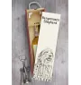 Berger Bergamasque, Berger de Bergame - boîte à vin avec chien, boîte à alcool avec graphisme, boîte cadeau personnalisée de la marque Art-Dog
