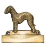 Terrier De Bedlington, Bedlington Terrier - plaque d'adresse avec chien, plaque de nom en laiton, plaque de porte personnalisée avec le nom de la marque Art-Dog
