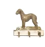 Terrier De Bedlington, Bedlington Terrier - porte-clés avec chien, support en laiton pour accessoires pour chiens, élégante décoration pour le couloir de la marque Art-Dog