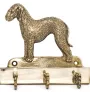 Bedlington Terrier, Rothbury Terrier, Rodbery Terrier - key holder with a dog, brass handle for dog accessories, an elegant decoration for the hallway from the Art-Dog brand.