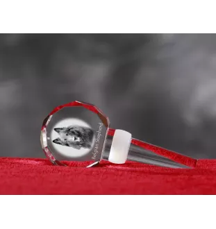 Belgischer Schäferhund - Kristallflaschenverschluss, einzigartiger Weinverschluss mit Foto, personalisiertes Geschenk für Sommelier der Marke Art-Dog