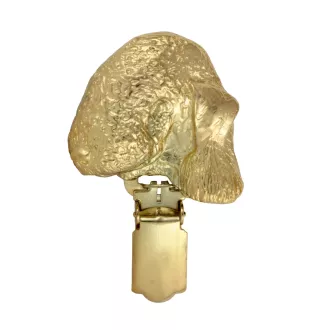 Terrier De Bedlington, Bedlington Terrier - broche avec pince, support doré pour numéro de départ, cadeau pour exposition de chiens de la marque Art-Dog