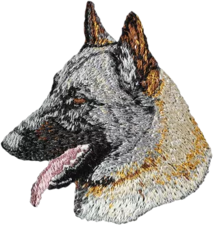 Chiens de Berger Belge - écusson en forme de chien, patch brodé, décoration unique pour sac à dos de la marque Art-Dog