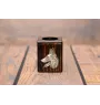 Azawakh, Tuareg Sloughi I - wooden candle holder with a dog, a unique souvenir after losing a dog, a handicraft from the Art-Dog brand