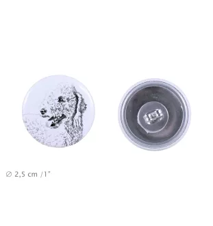 Terrier De Bedlington, Bedlington Terrier - boucles d'oreilles uniques avec un chien, votre animal de compagnie sur un porte-clés, marque propre Art-Dog