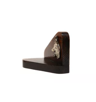 Azawakh, Tuareg Sloughi I - wooden candle holder with a dog, tealight holder, a memorial place for a dog by Art-Dog brand