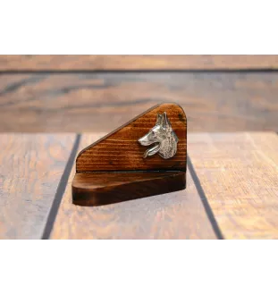 Azawakh, Azawagh I - bougeoir en bois avec un chien, support pour bougie chauffe-plat, lieu de mémoire pour chien de la marque Art-Dog