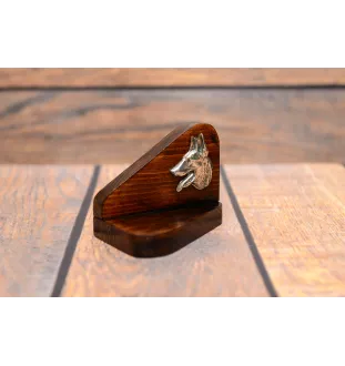 Azawakh, Azawagh I - bougeoir en bois avec un chien, support pour bougie chauffe-plat, lieu de mémoire pour chien de la marque Art-Dog