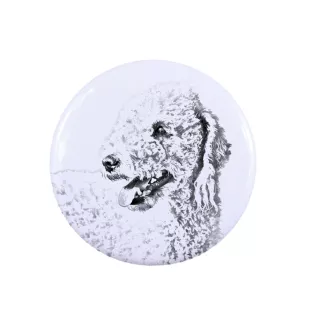 Bedlington Terrier pierścionek z psem mały Art-Dog