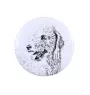 Terrier De Bedlington, Bedlington Terrier - badge avec votre chien, ajoutez votre propre photo, marque Art-Dog