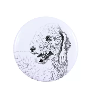 Bedlington Terrier magnes z psem duży Art-Dog