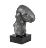 Bedlington Terrier, Rothbury Terrier, Rodbery Terrier - figurine on marble, covered with silver metal, handmade, brand Art-Dog