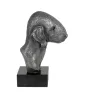 Terrier De Bedlington, Bedlington Terrier - figurine en marbre, recouverte de métal argenté, fabriquée à la main, marque Art-Dog