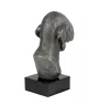 Bedlington Terrier, Rothbury Terrier, Rodbery Terrier - figurine on marble, covered with silver metal, handmade, brand Art-Dog