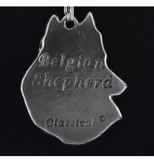 Belgischer Schäferhund - Halskette mit Hund, Hundeanhänger an einer silbernen Kette, einzigartiger Schmuck der Marke Art-Dog