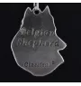 Belgian Shepherd Dog, Belgian Sheepdog - necklace with a dog, dog pendant on a silver chain, unique jewelry from the Art-Dog brand