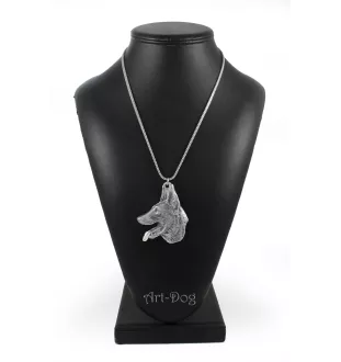 Azawakh I - Halskette mit Hund, Hundeanhänger an einer silbernen Kette, einzigartiger Schmuck der Marke Art-Dog