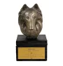 Belgian Shepherd Dog, Belgian Sheepdog - an urn with an engraving and a sculpture of a dog, a handmade product by the Art-Dog brand.