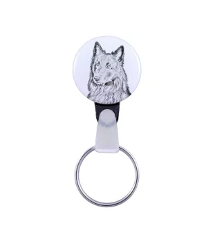 Belgian Shepherd Dog, Belgian Sheepdog - keychain with a dog portrait, pendant with the brand's own Art-Dog graphics