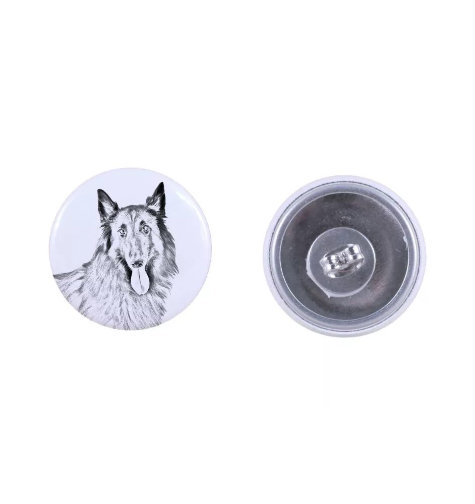 Chart afrykański kolczyki z psem mały Art-Dog